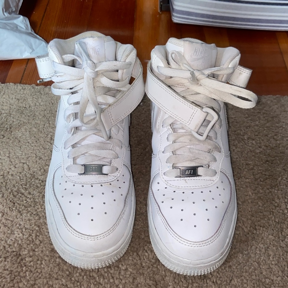 Nike white air forces